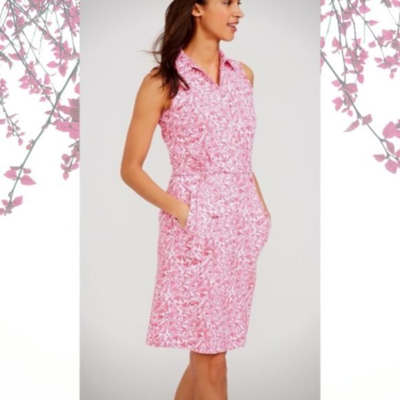 J. McLaughlin Dresses J Mclaughlin Dolly Sleeveless Belted Shirt